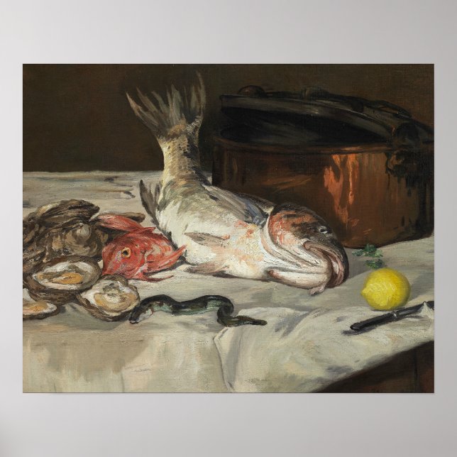 Edouard Manet - Fish - Still Life Poster (Front)
