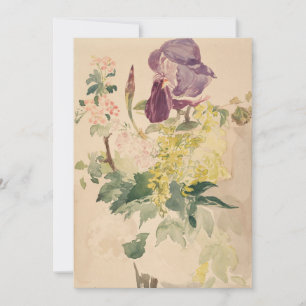Edouard Manet - Flower Piece with Iris, Laburnum,  Invitation