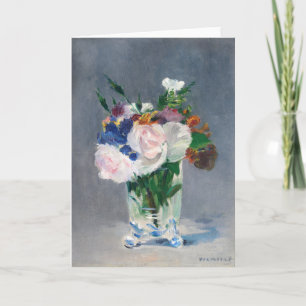 Edouard Manet - Flowers in a Crystal Vase Card