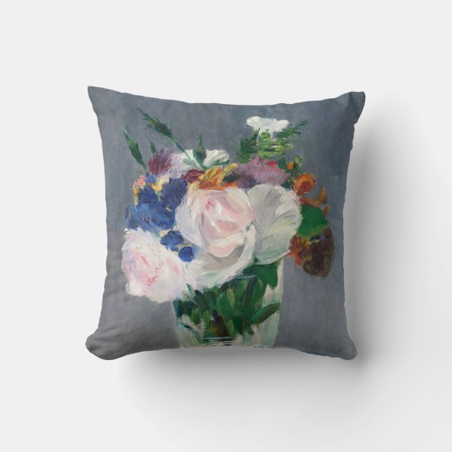 Edouard Manet - Flowers in a Crystal Vase Cushion (Front)