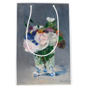 Edouard Manet - Flowers in a Crystal Vase Medium Gift Bag