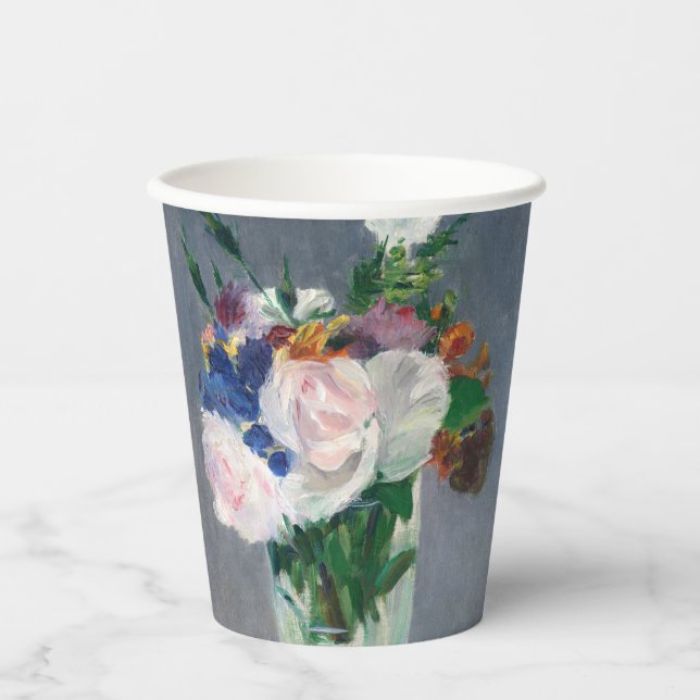 Edouard Manet - Flowers in a Crystal Vase Paper Cups (Front)