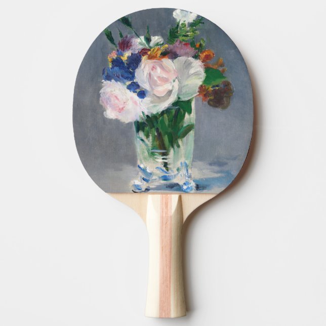 Edouard Manet - Flowers in a Crystal Vase Ping Pong Paddle (Front)