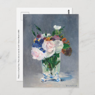 Edouard Manet - Flowers in a Crystal Vase Postcard