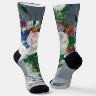 Edouard Manet - Flowers in a Crystal Vase Socks