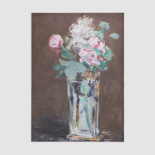 Edouard Manet - Flowers in a Crystal Vase Tissue Paper