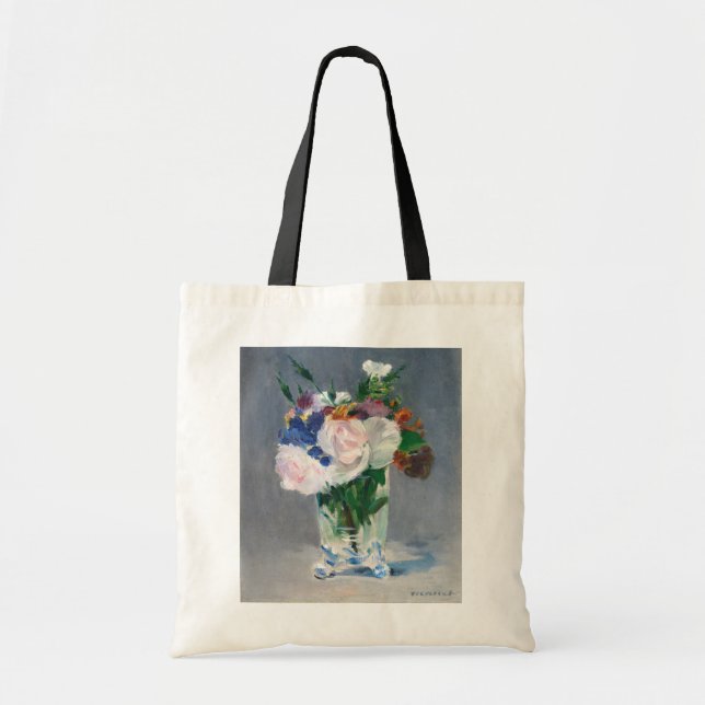 Edouard Manet - Flowers in a Crystal Vase Tote Bag (Front)