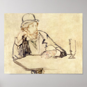 Edouard Manet - George Moore at the Cafe Poster