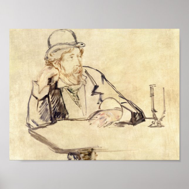 Edouard Manet - George Moore at the Cafe Poster (Front)