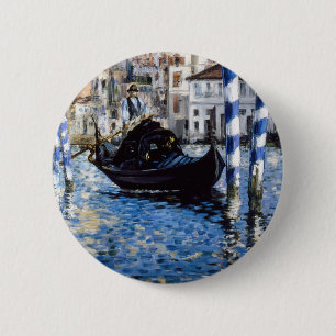 Edouard Manet - Grand Canal, Venice 6 Cm Round Badge