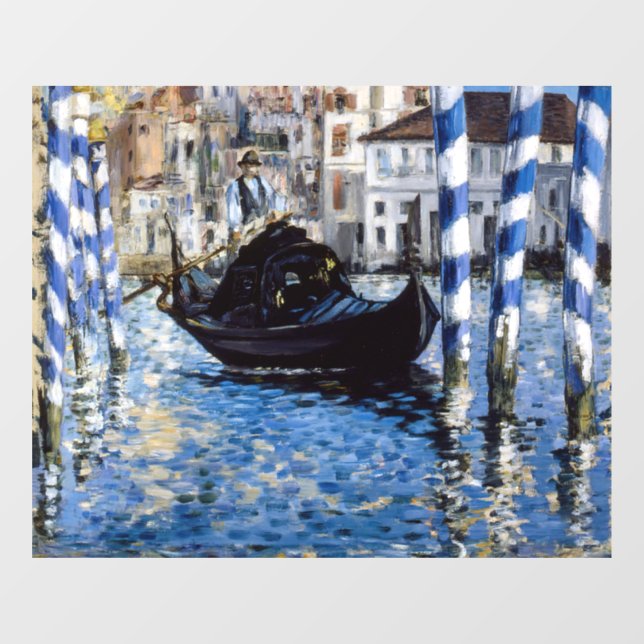 Edouard Manet - Grand Canal, Venice Window Cling (Sheet)