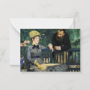 Edouard Manet - In the Conservatory Card