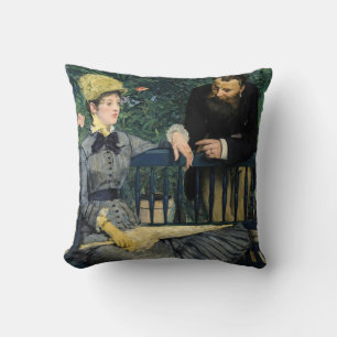 Edouard Manet - In the Conservatory Cushion