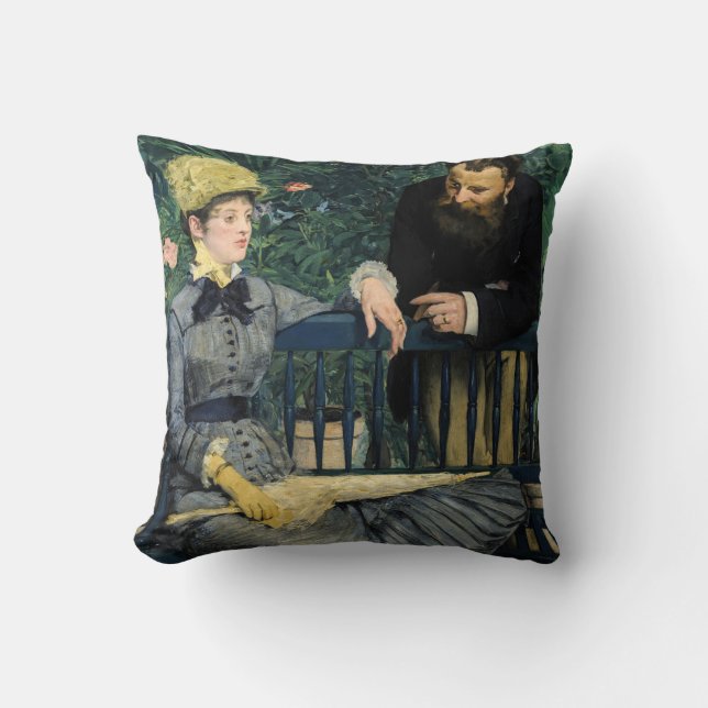 Edouard Manet - In the Conservatory Cushion (Front)
