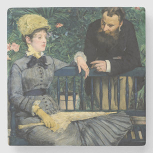 Edouard Manet - In the Conservatory Stone Coaster