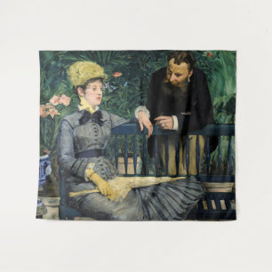 Edouard Manet - In the Conservatory Tapestry