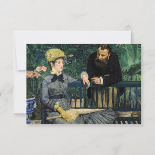 Edouard Manet - In the Conservatory Thank You Card