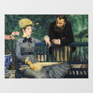 Edouard Manet - In the Conservatory Window Cling