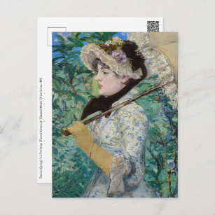 Edouard Manet - Jeanne / Spring Postcard