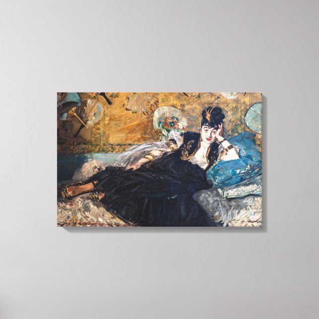 Edouard Manet - Lady with Fans Canvas Print (Front)