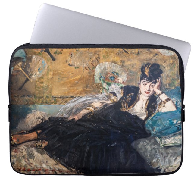 Edouard Manet - Lady with Fans Laptop Sleeve (Front)