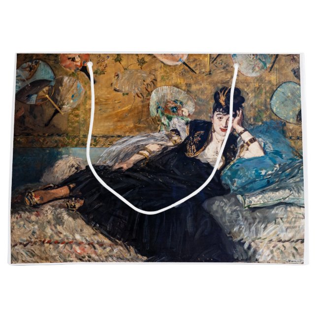 Edouard Manet - Lady with Fans Large Gift Bag (Front)