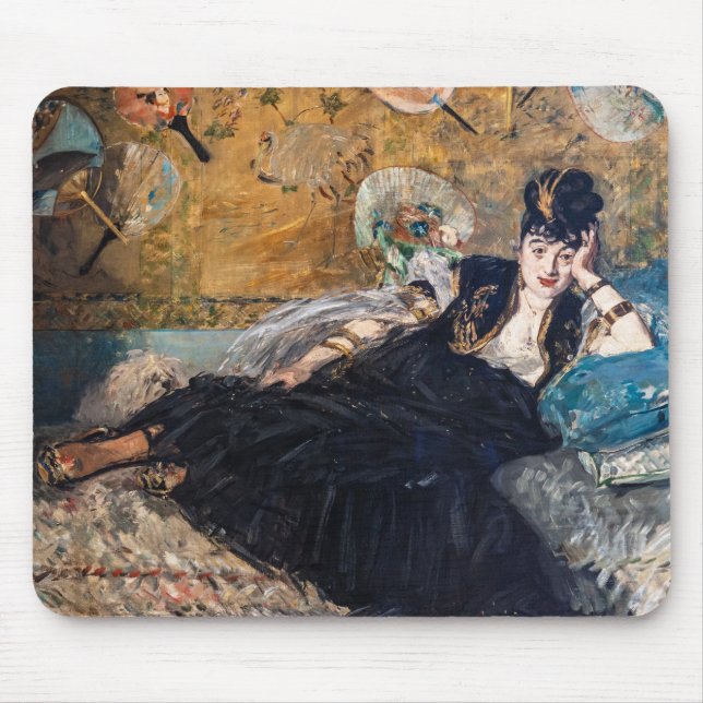 Edouard Manet - Lady with Fans Mouse Mat (Front)
