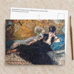 Edouard Manet - Lady with Fans Postcard