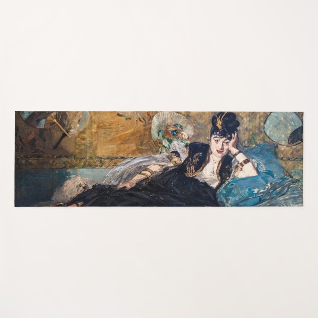 Edouard Manet - Lady with Fans Yoga Mat (Front (Horizontal))