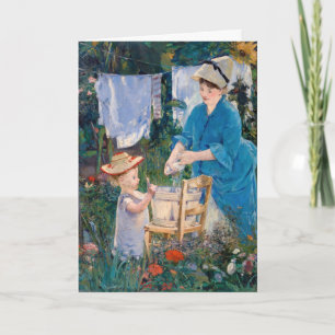 Edouard Manet - Laundry Card