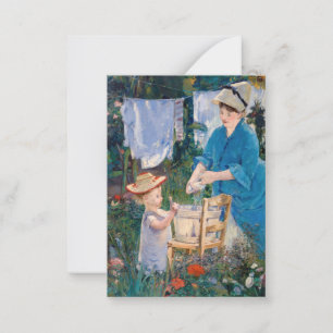 Edouard Manet - Laundry Card