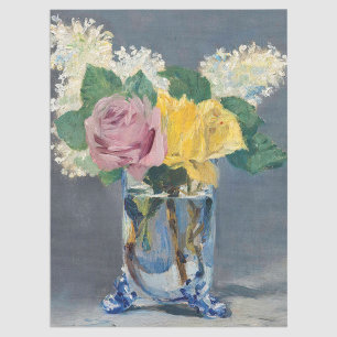 Edouard Manet - Lilacs and Roses Tissue Paper