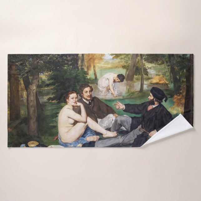 Edouard Manet - Luncheon on the Grass Bath Towel Set (Bath Towel)