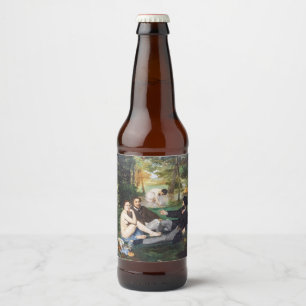 Edouard Manet - Luncheon on the Grass Beer Bottle Label