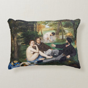 Edouard Manet - Luncheon on the Grass Decorative Cushion