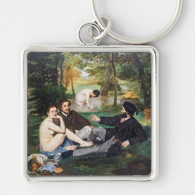 Edouard Manet - Luncheon on the Grass Key Ring (Front)