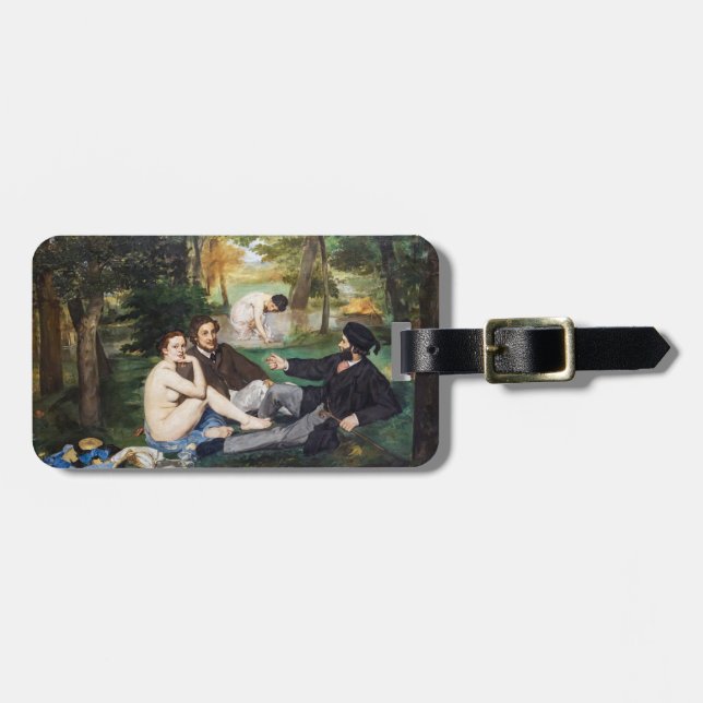 Edouard Manet - Luncheon on the Grass Luggage Tag (Front Horizontal)