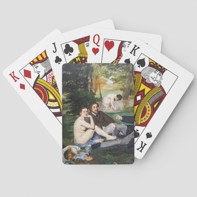 Edouard Manet - Luncheon on the Grass Playing Cards (Back)