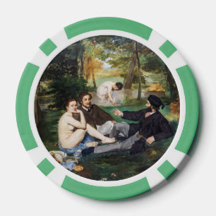 Edouard Manet - Luncheon on the Grass Poker Chips