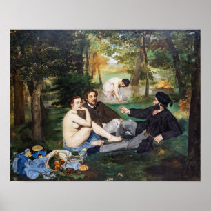 Edouard Manet - Luncheon on the Grass Poster