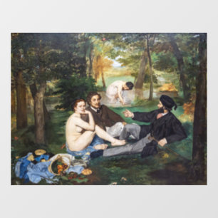 Edouard Manet - Luncheon on the Grass Window Cling
