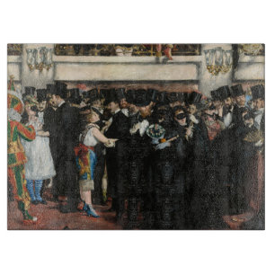 Edouard Manet - Masked Ball at the Opera Cutting Board