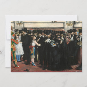 Edouard Manet - Masked Ball at the Opera Thank You Card
