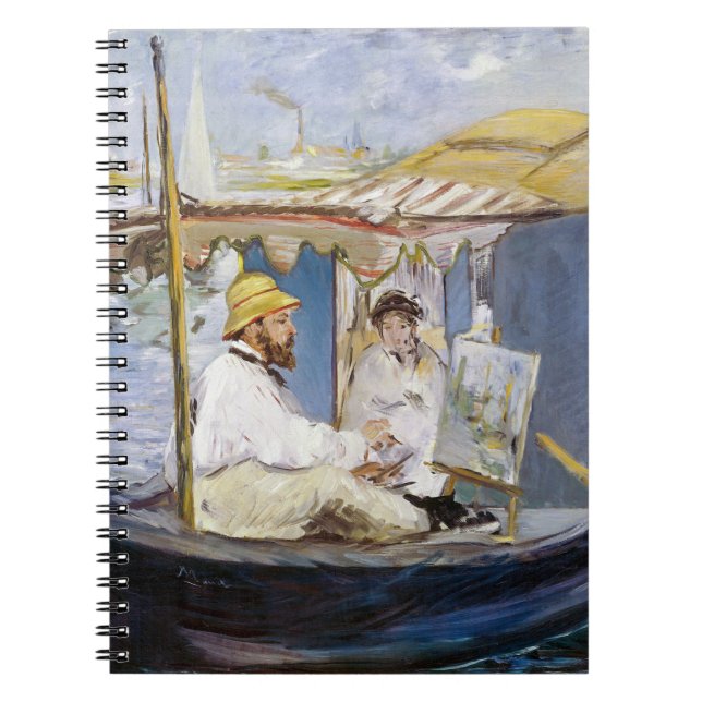 Edouard Manet - Monet in his Studio Boat Notebook (Front)