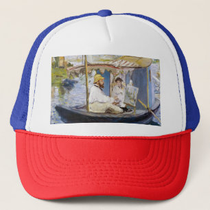 Edouard Manet - Monet in his Studio Boat Trucker Hat