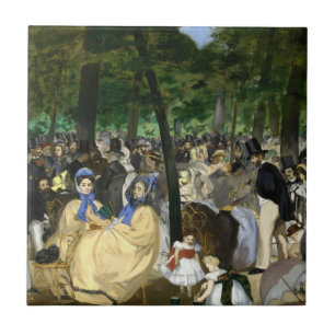 Edouard Manet - Music in the Tuileries Gardens Tile