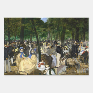 Edouard Manet - Music in the Tuileries Gardens Wrapping Paper Sheet