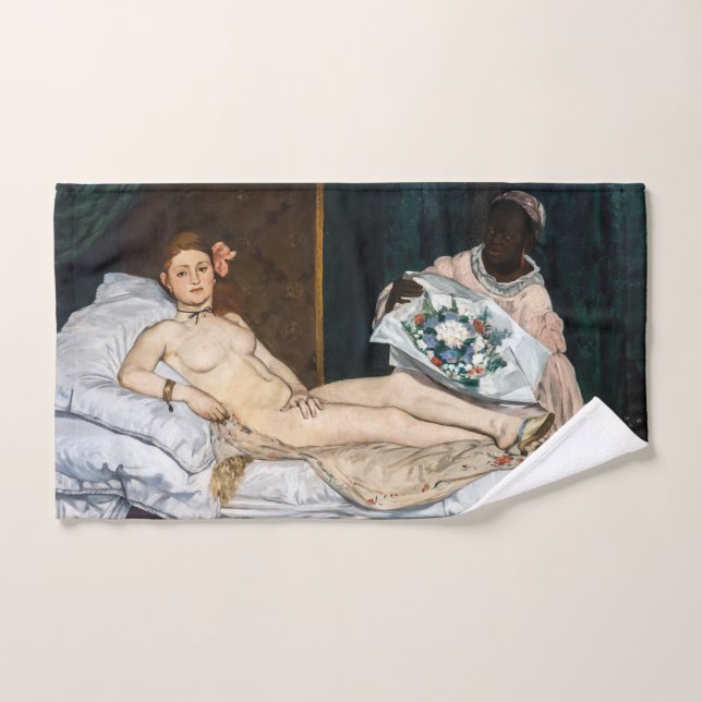 Edouard Manet - Olympia Bath Towel Set (Hand Towel)