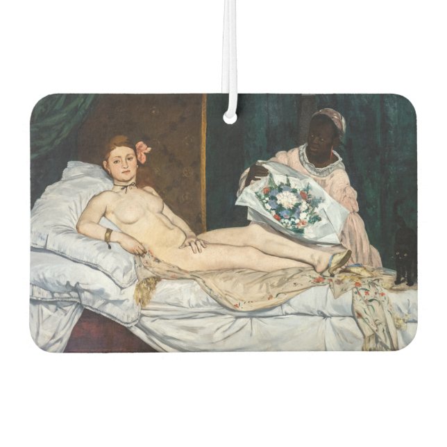 Edouard Manet - Olympia Car Air Freshener (Front)