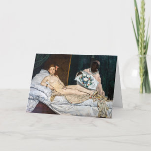 Edouard Manet - Olympia Card